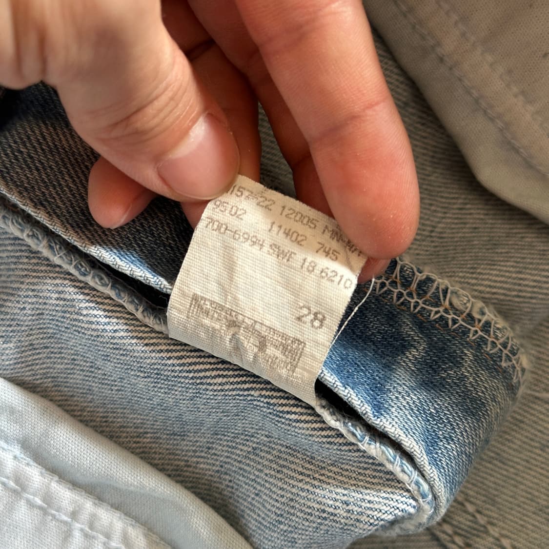 90‘s L.L. Bean usa made denim shorts 상품이미지7