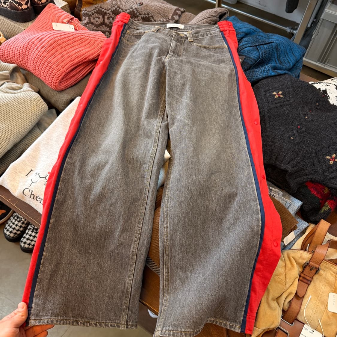 18SS 파세타즘  베스킷볼 데님 팬츠 3 사이즈 실측 35 ~36 상품이미지1