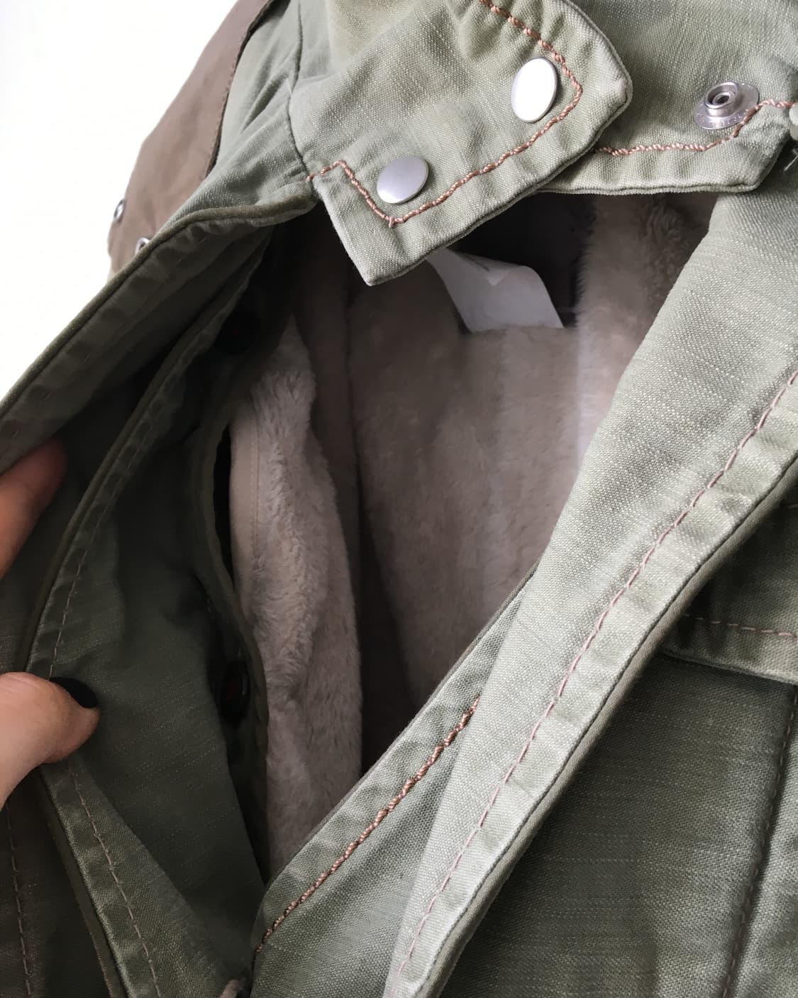 Layered point high neck jacket 상품이미지5