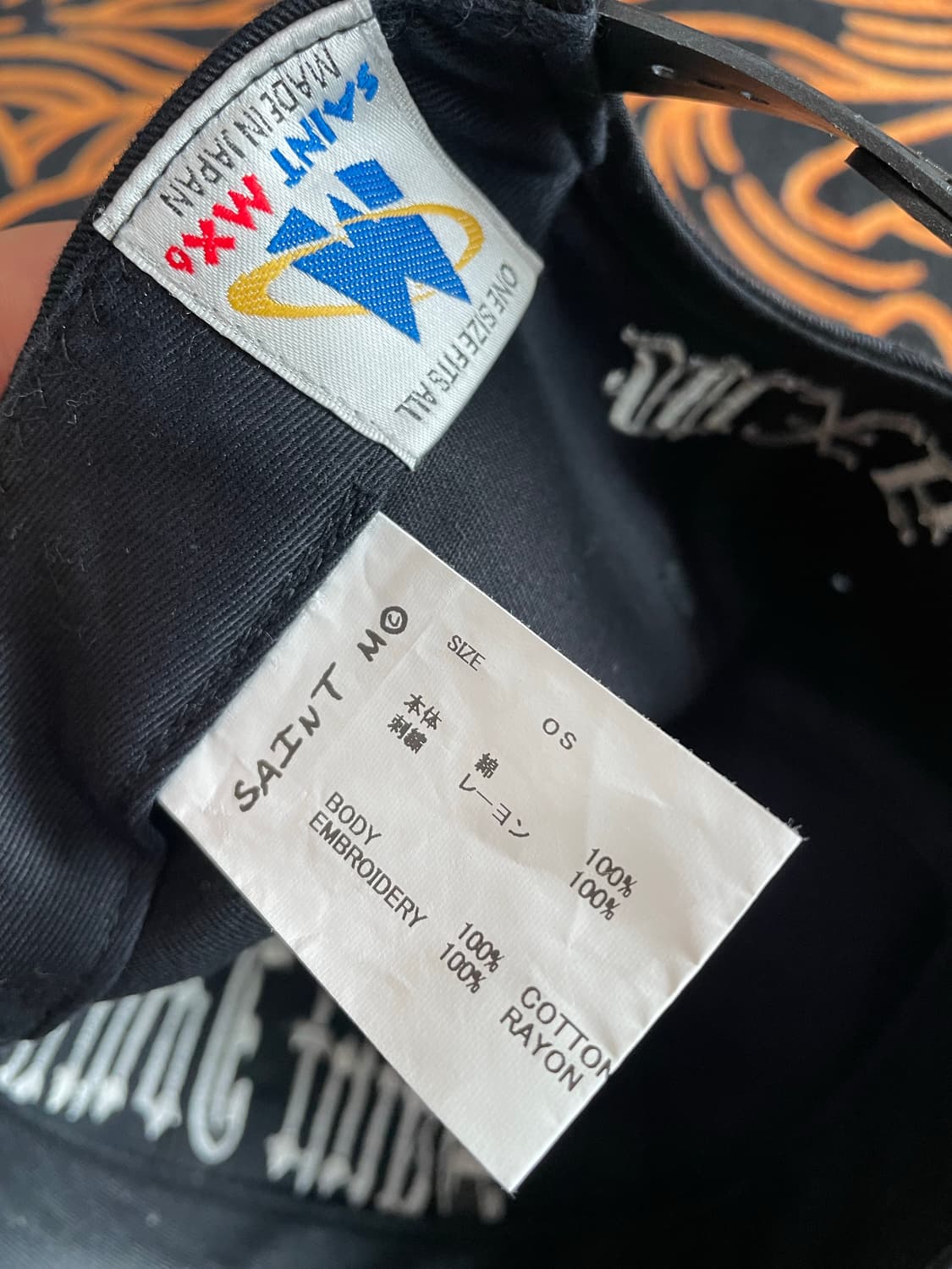 saint mxxxxxx 세인트 미카엘 24aw 6패널 캡 블랙 상품이미지3