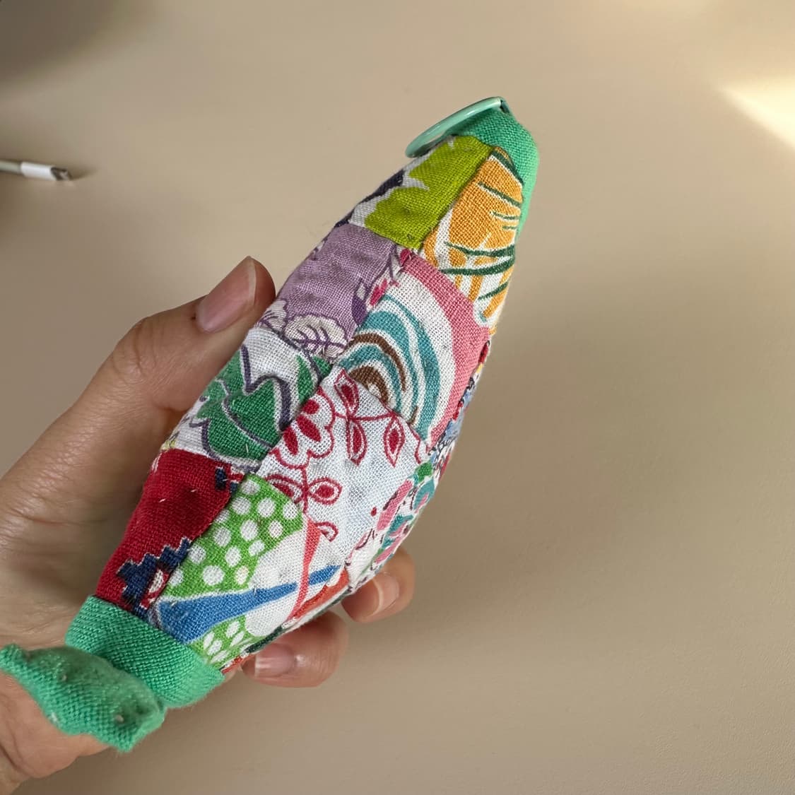 미국 빈티지 원단, 피드색 파우치 / 핸드메이드 상품이미지8