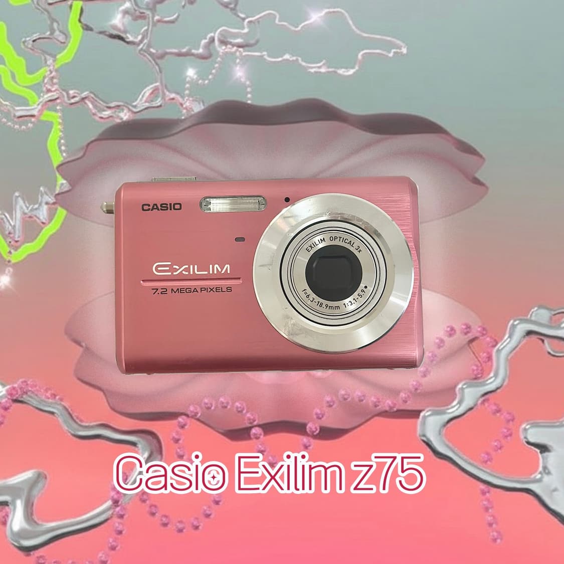 희귀풀셋!) 카시오 엑슬림 z75 casio exilim 핑크 상품이미지2