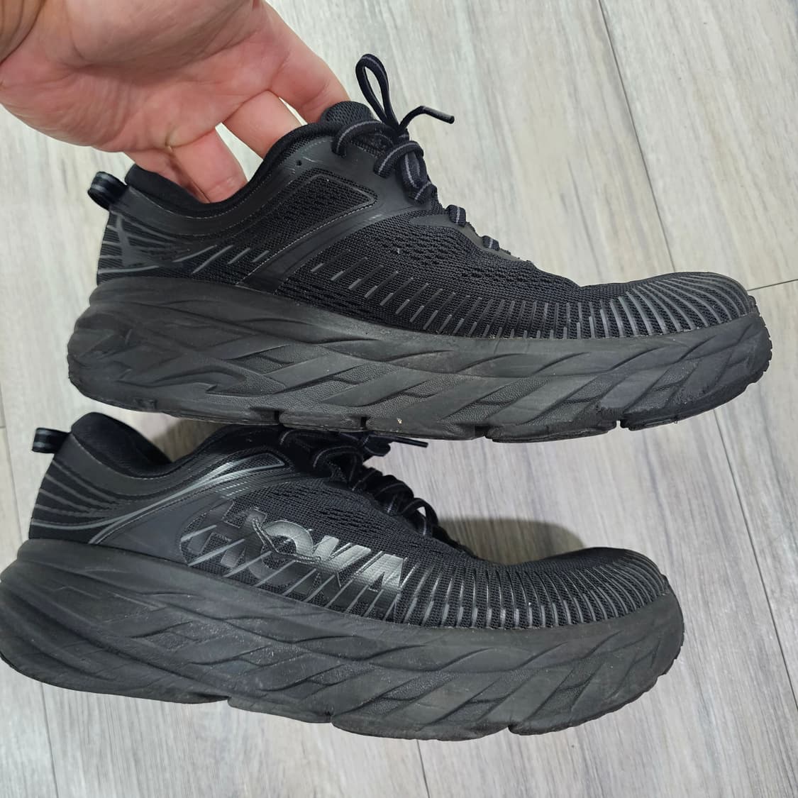 호카 본디 7 와이드 올블랙 265 상품이미지2