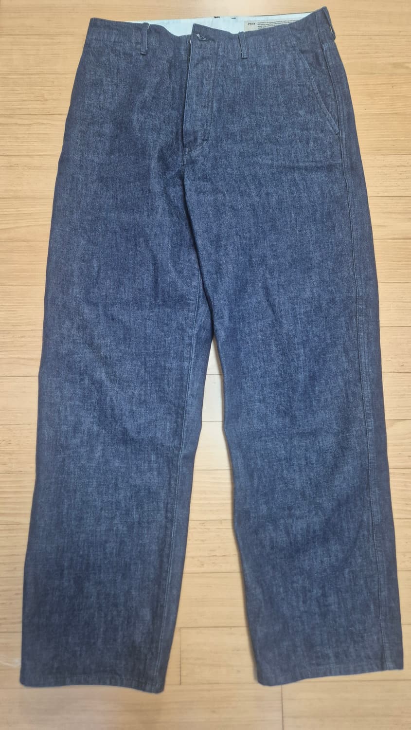 포터리 원워시드 와이드 데님 블루(3) 상품이미지1