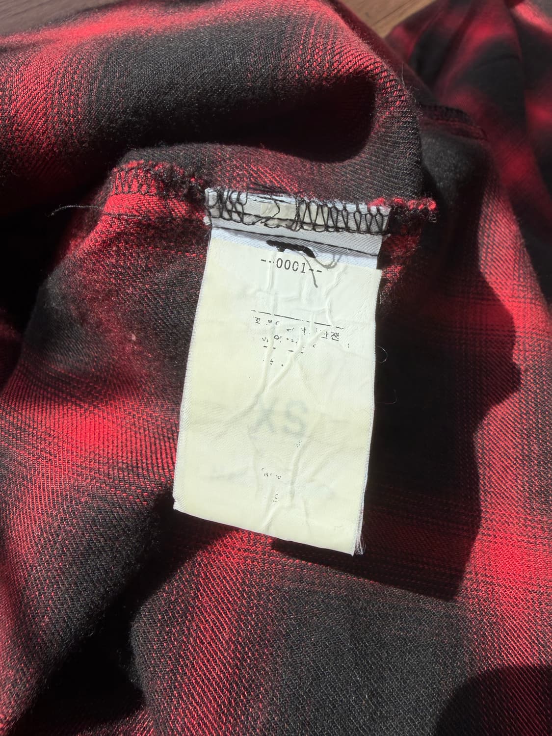 알썰틴 체크 롱 셔츠  R13 상품이미지6