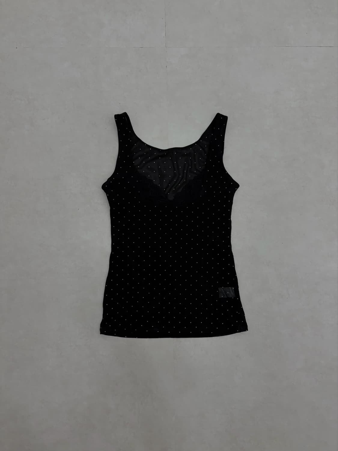 lace layered polka dot sleeveless 상품이미지2