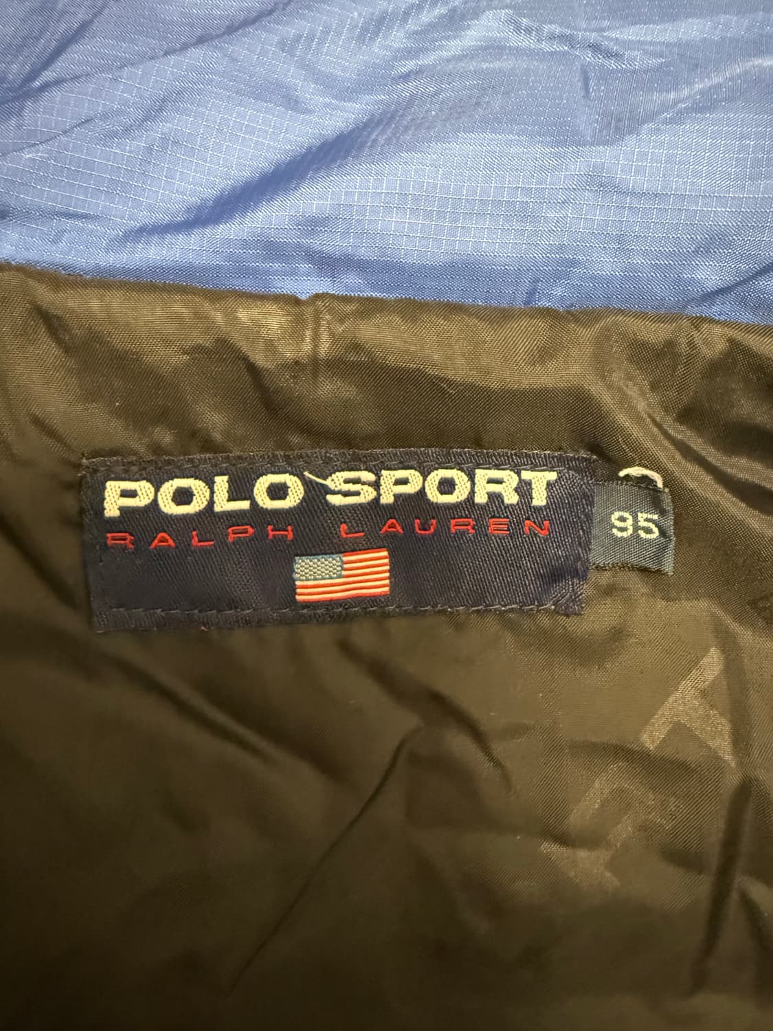 폴로 스포츠 패딩 블루 (실착있음) 상품이미지5