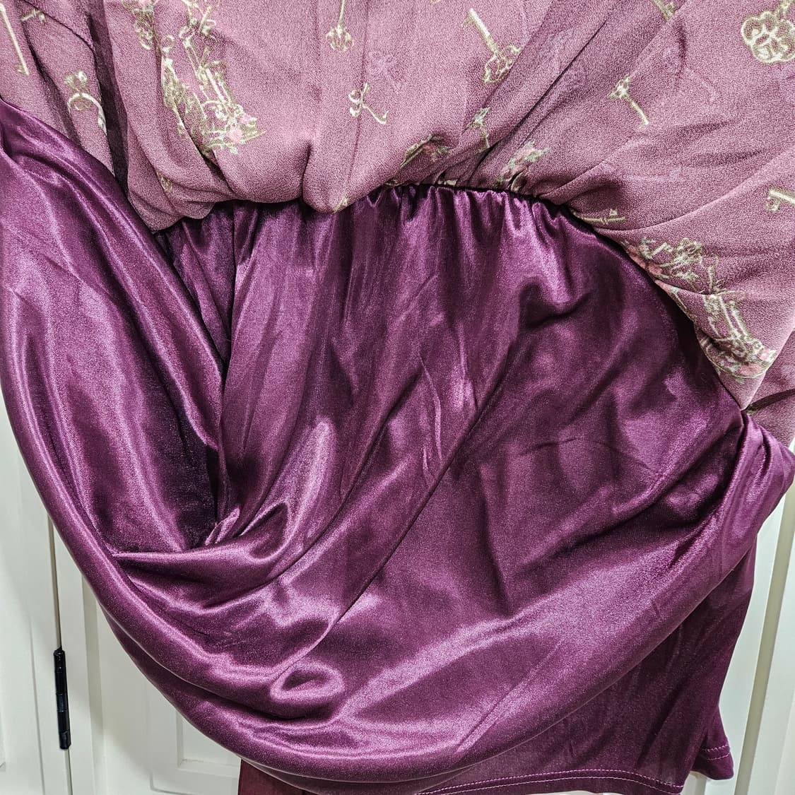 axes femme 버건디 키 프린트 원피스 상품이미지10