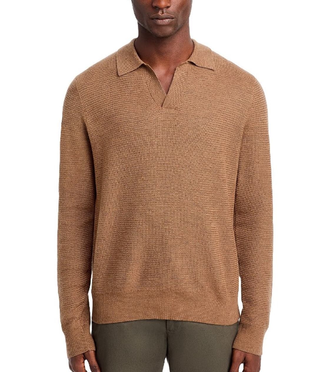 VINCE 밀라노 오픈넥 카라 폴로 니트  상품이미지1