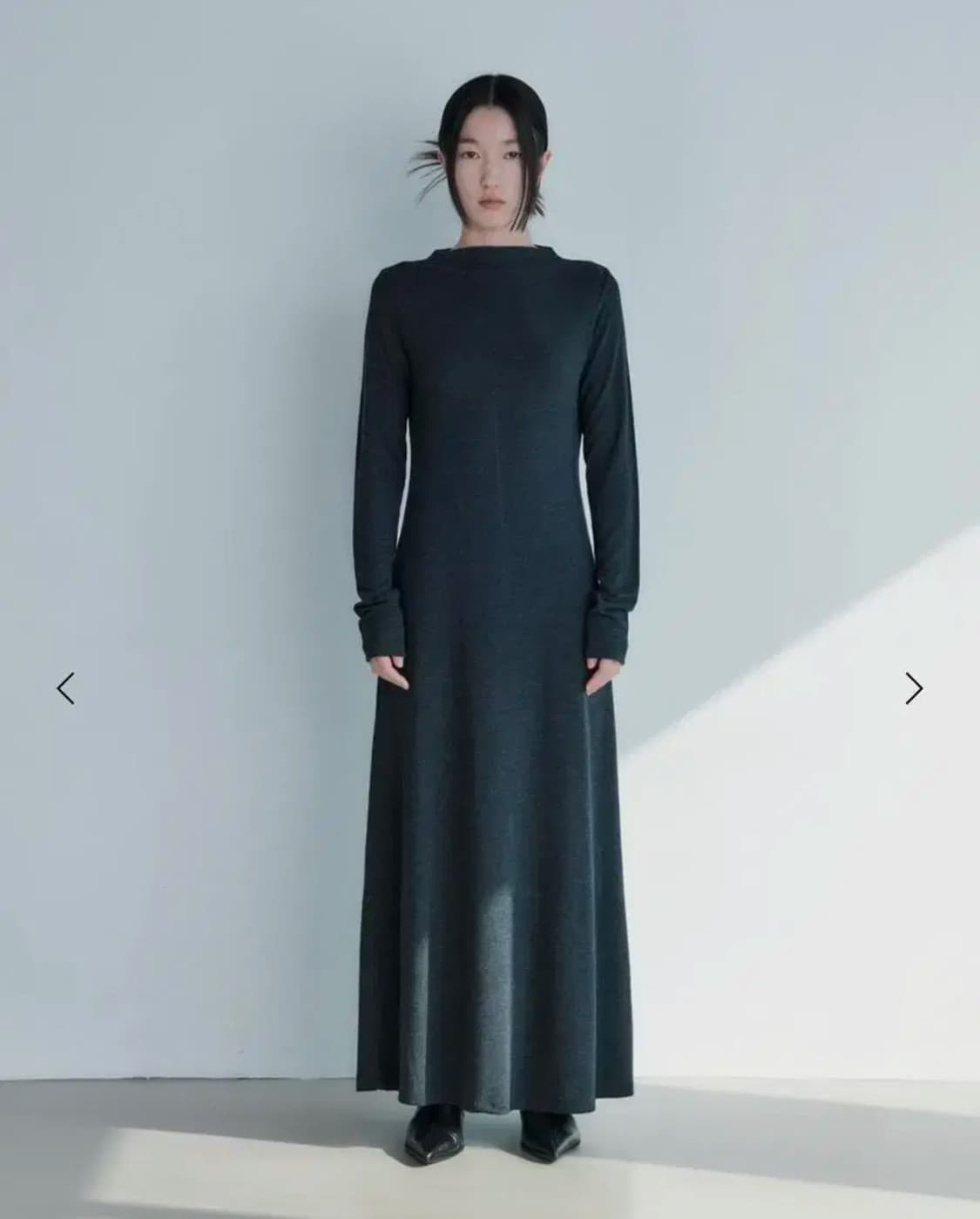 리포스 윈터 홀리데이 원피스 차콜 s 상품이미지3