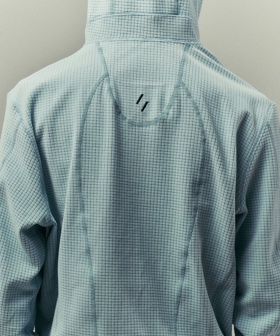 웰터 익스페리먼트 스퀘어 플리스 후드 풀오버 블루 XL 상품이미지5