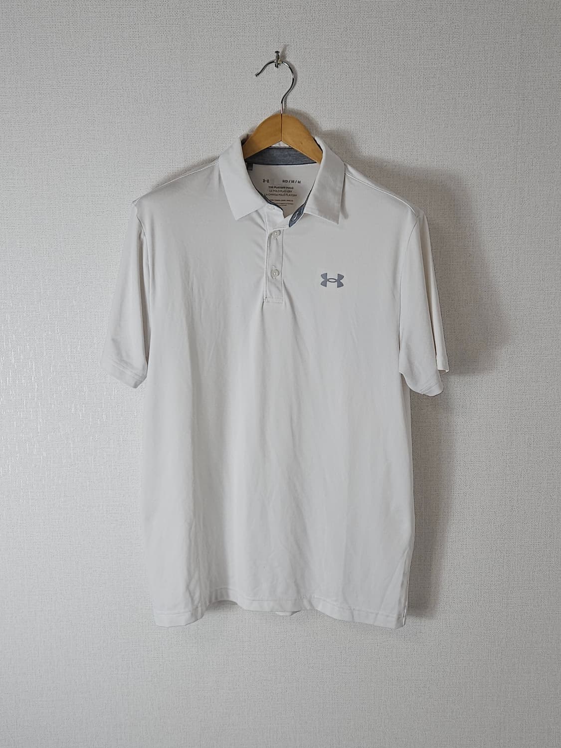 언더아머 UA 기능성 카라티 폴로 반팔 피케티 화이트 M 상품이미지1