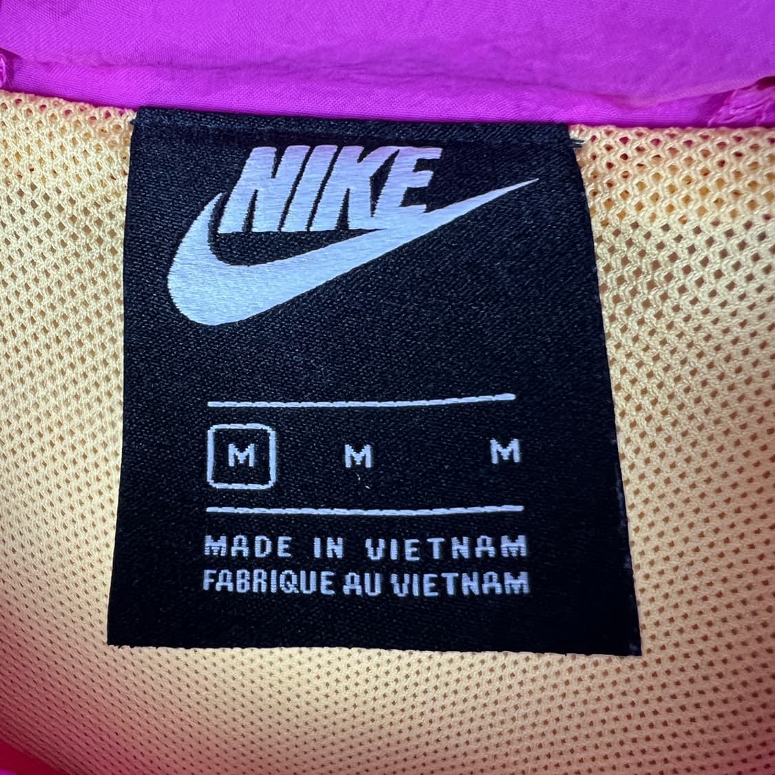 나이키 여성 아이콘크러쉬 우븐 재킷 핑크/옐로우 M 상품이미지6