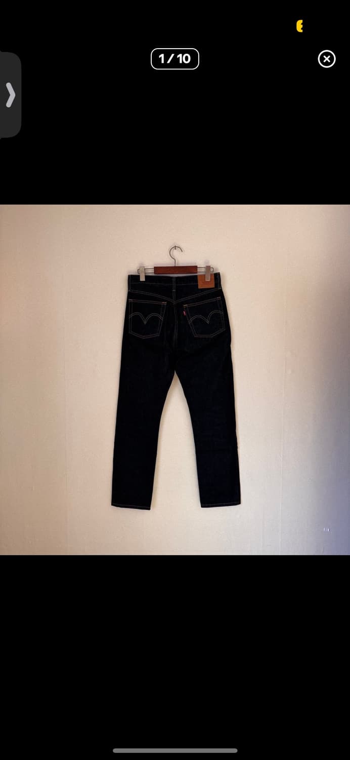 리바이스 501 청바지 진청 데님 28 오리지널 레드 탭 프리미엄 상품이미지1