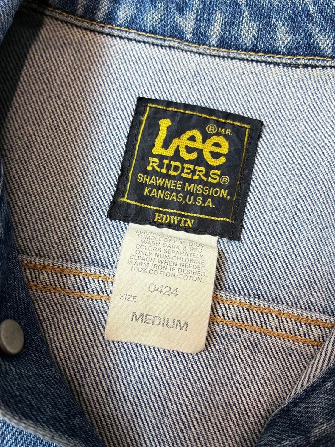 리 LEE 라이더스 80's og 트러커 데님 자켓 PN7627 상품이미지9