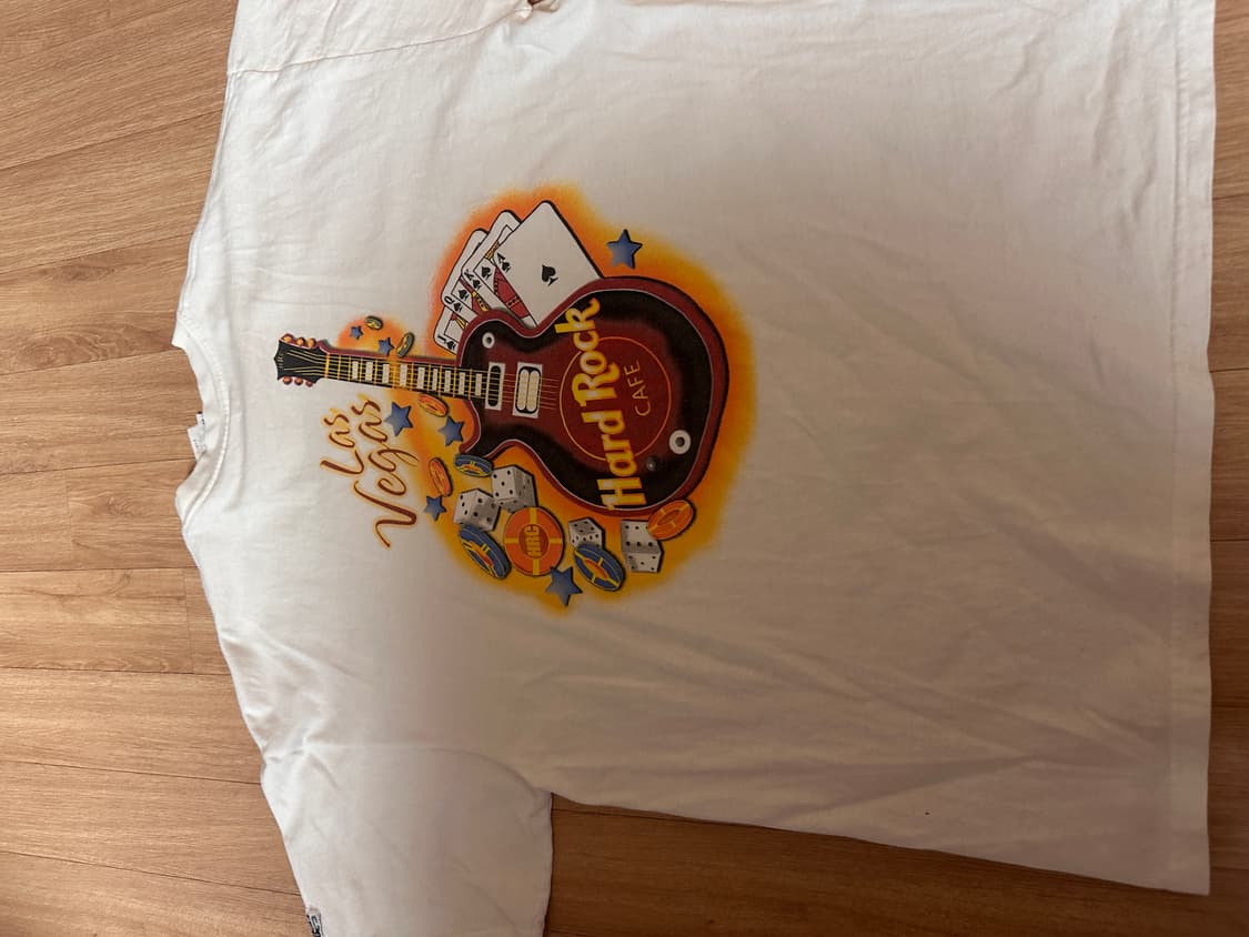 하드락 반팔(화이트/레드 , XL) 상품이미지3