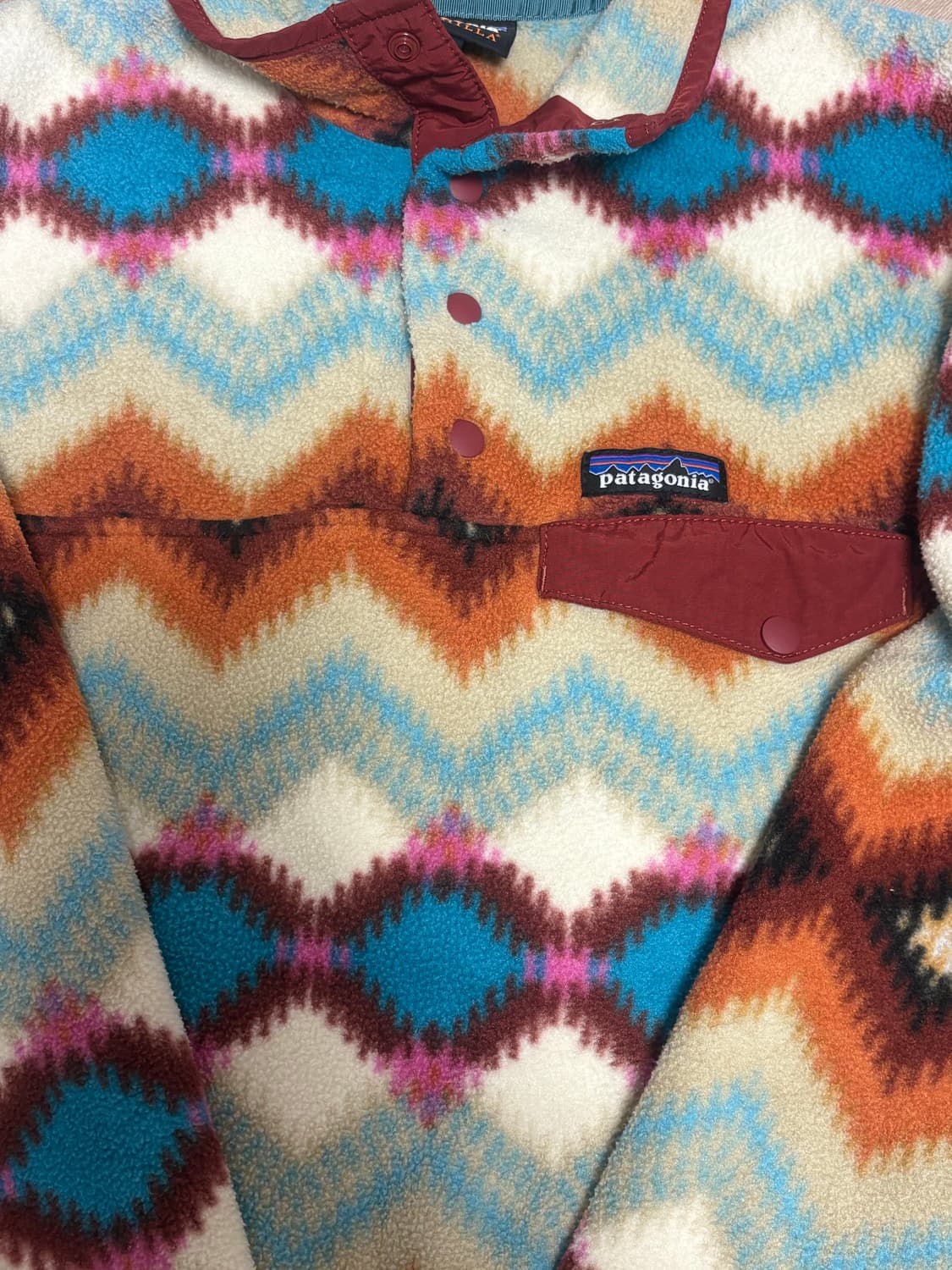 파타고니아 신칠라 아즈텍 패턴 반집업 후리스 플리스 상품이미지2