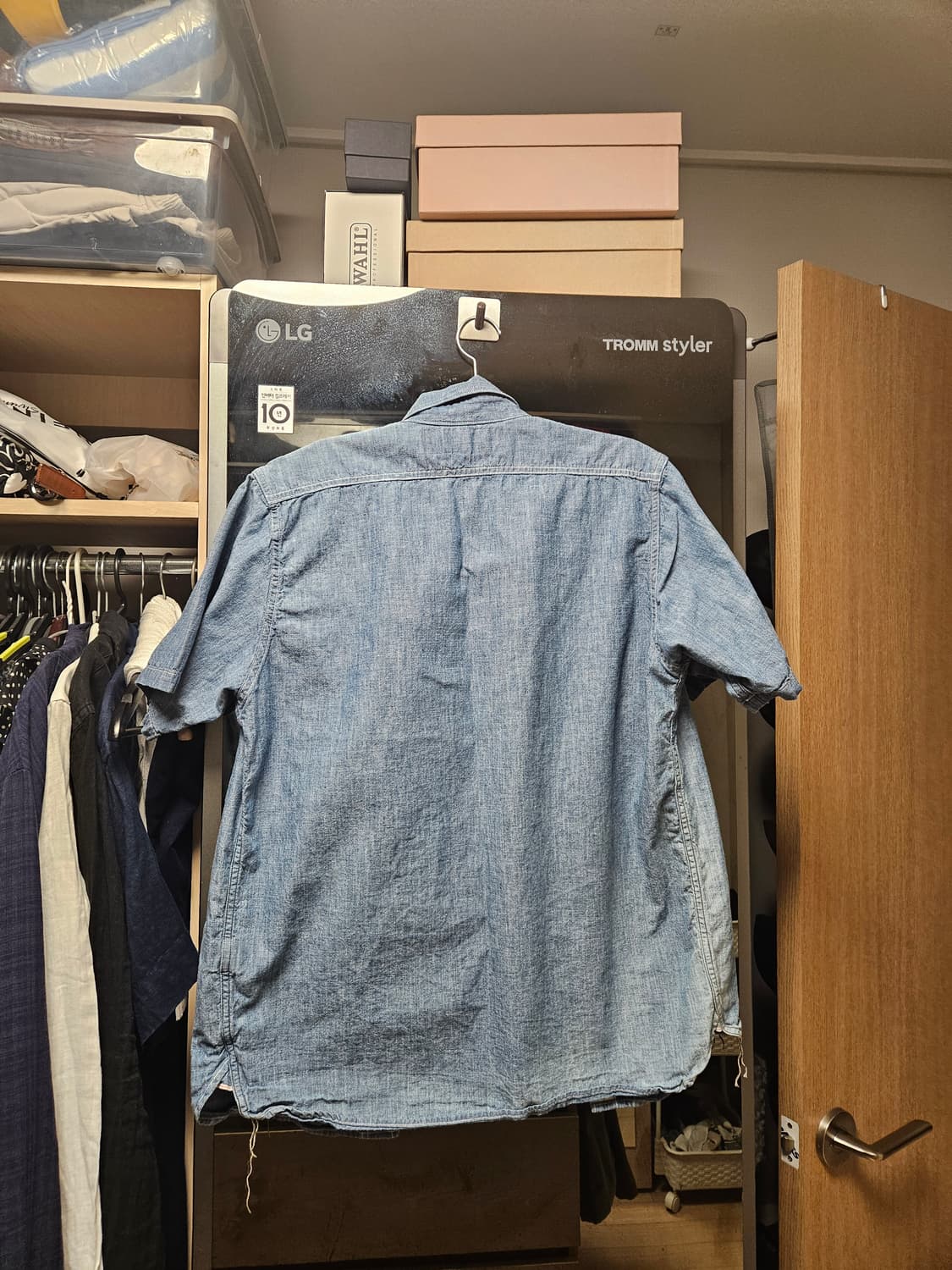 리얼맥코이 USN 샴브레이 반팔셔츠 상품이미지2