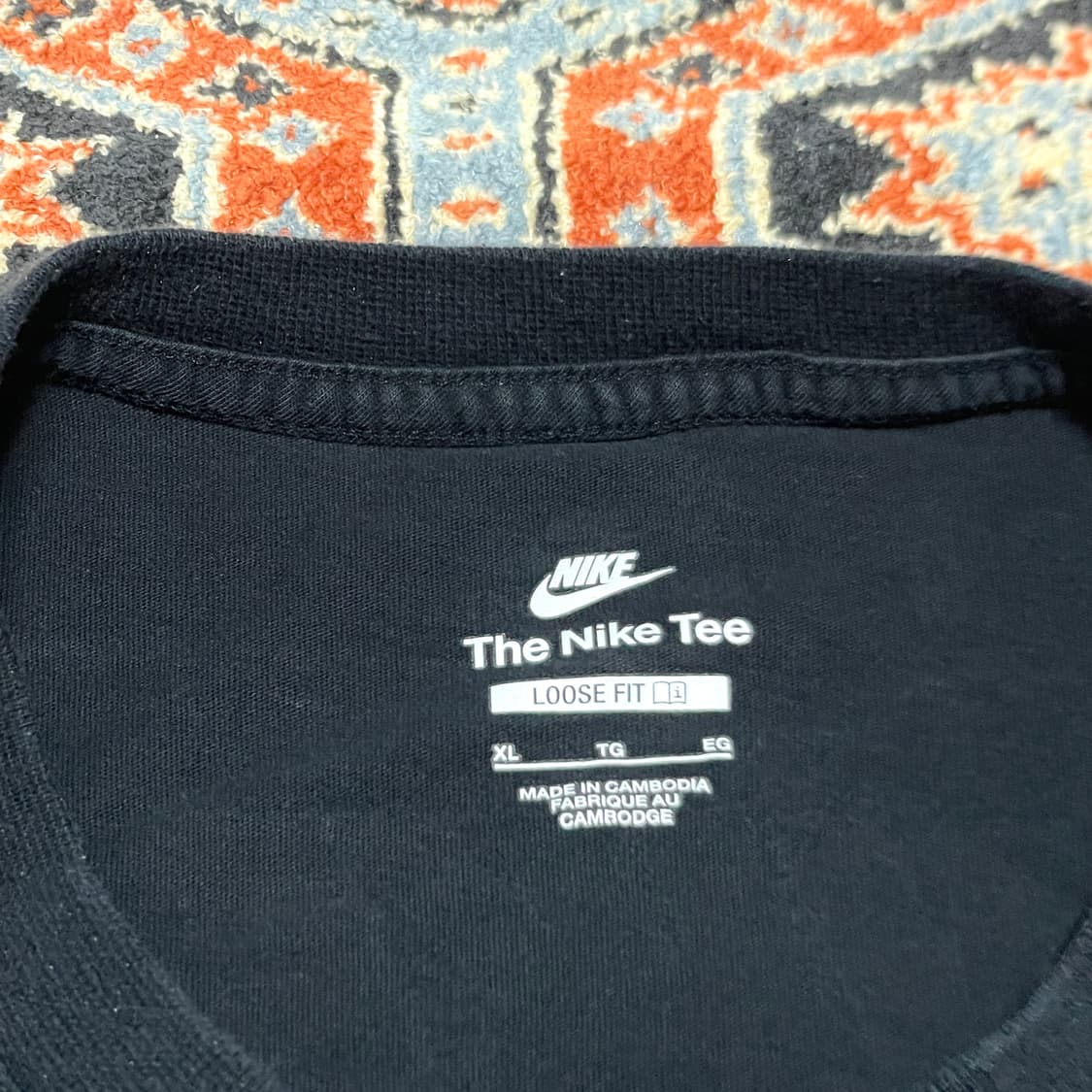 나이키 백프린팅 블랙 포켓 반팔티셔츠 남성XL 상품이미지4