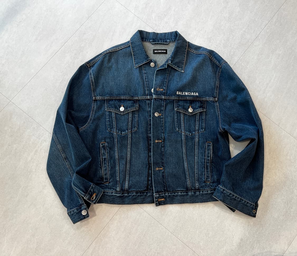발렌시아가 백로고 데님 자켓 상품이미지2