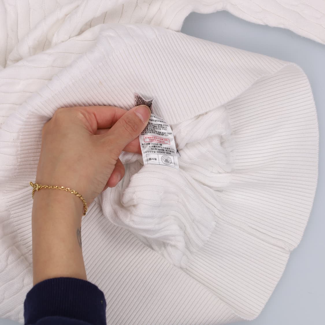 95 신형 US폴로 여성 케이블니트 0123H1 상품이미지5