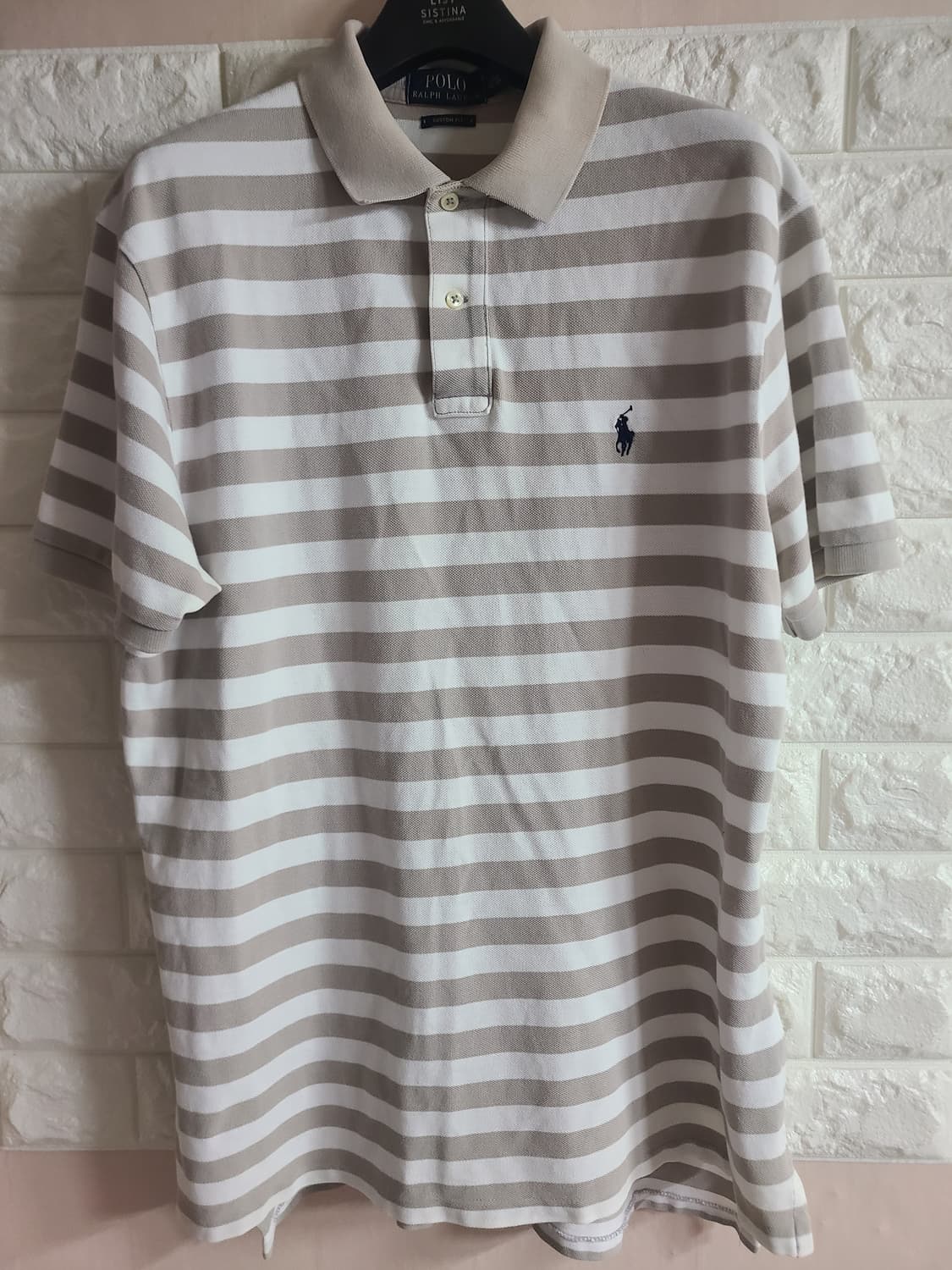 폴로 랄프로렌 스트라이프 반팔 카라티(라지) 상품이미지1
