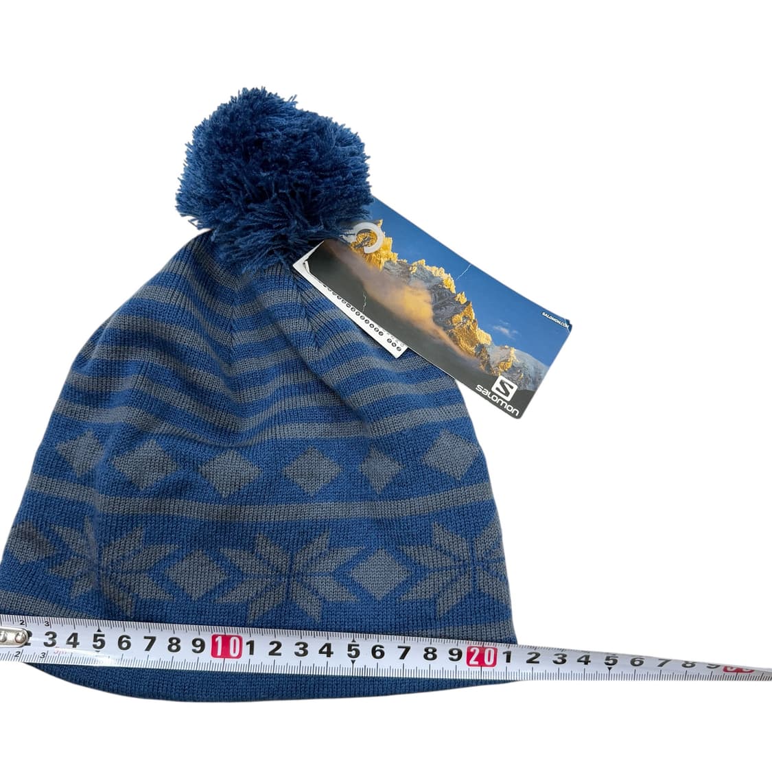 살로몬 눈꽃 털 방울 비니 모자 블루 상품이미지6