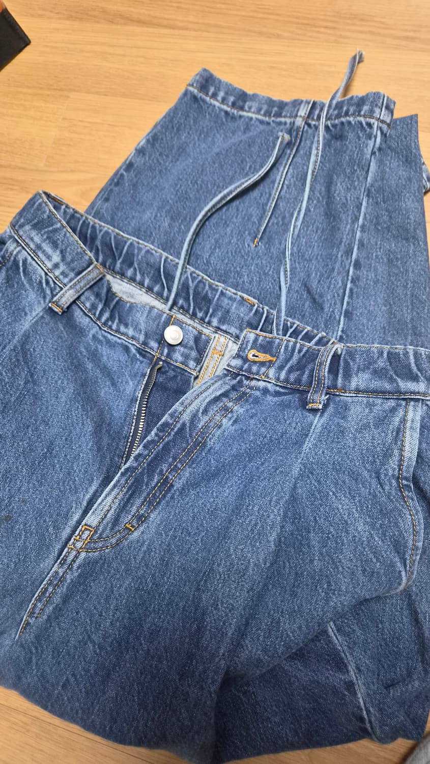 자라 커브드 데님팬츠 상품이미지3