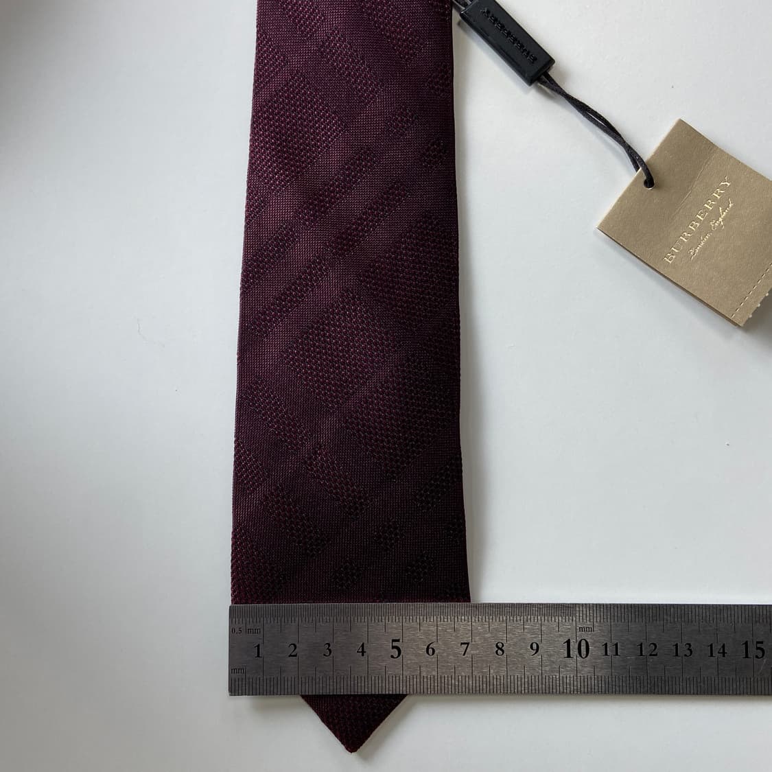 택달린 미사용품 버버리 노바체크 명품 정품 넥타이 (Burberry) 상품이미지9
