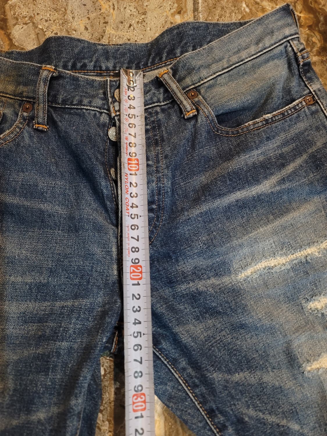 스튜디오 다치산 리페어 워싱 데님팬츠  상품이미지7