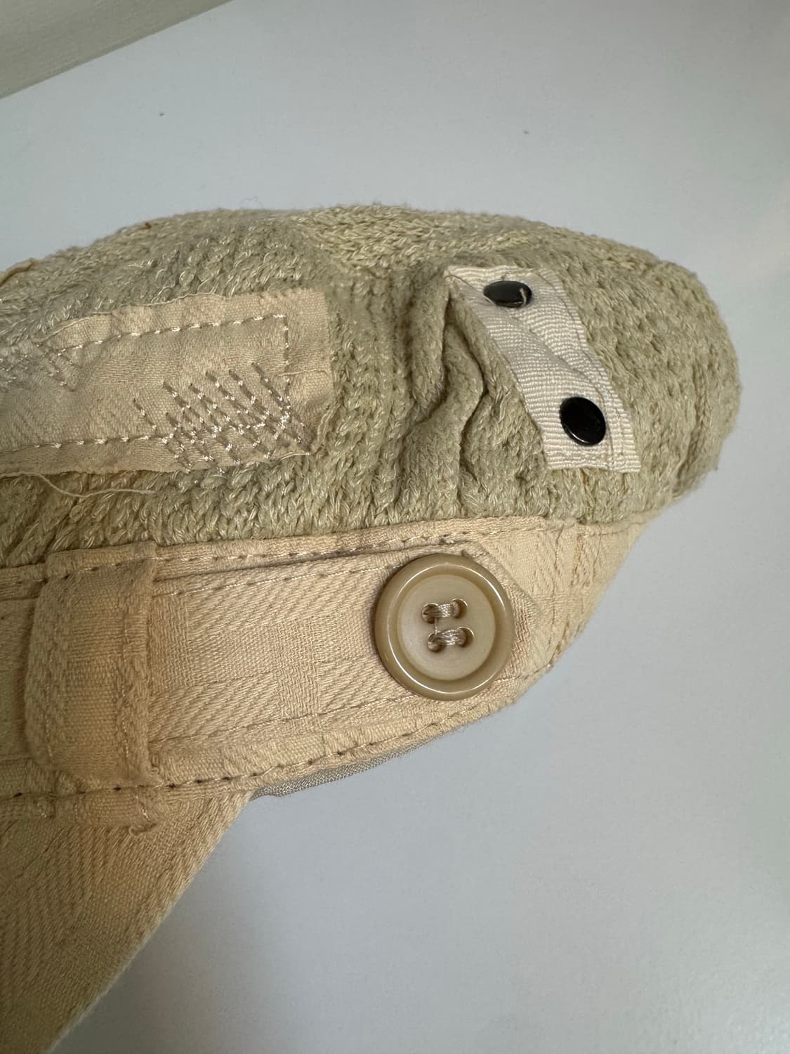 빈티지 린넨 버튼 마도로스캡 상품이미지4