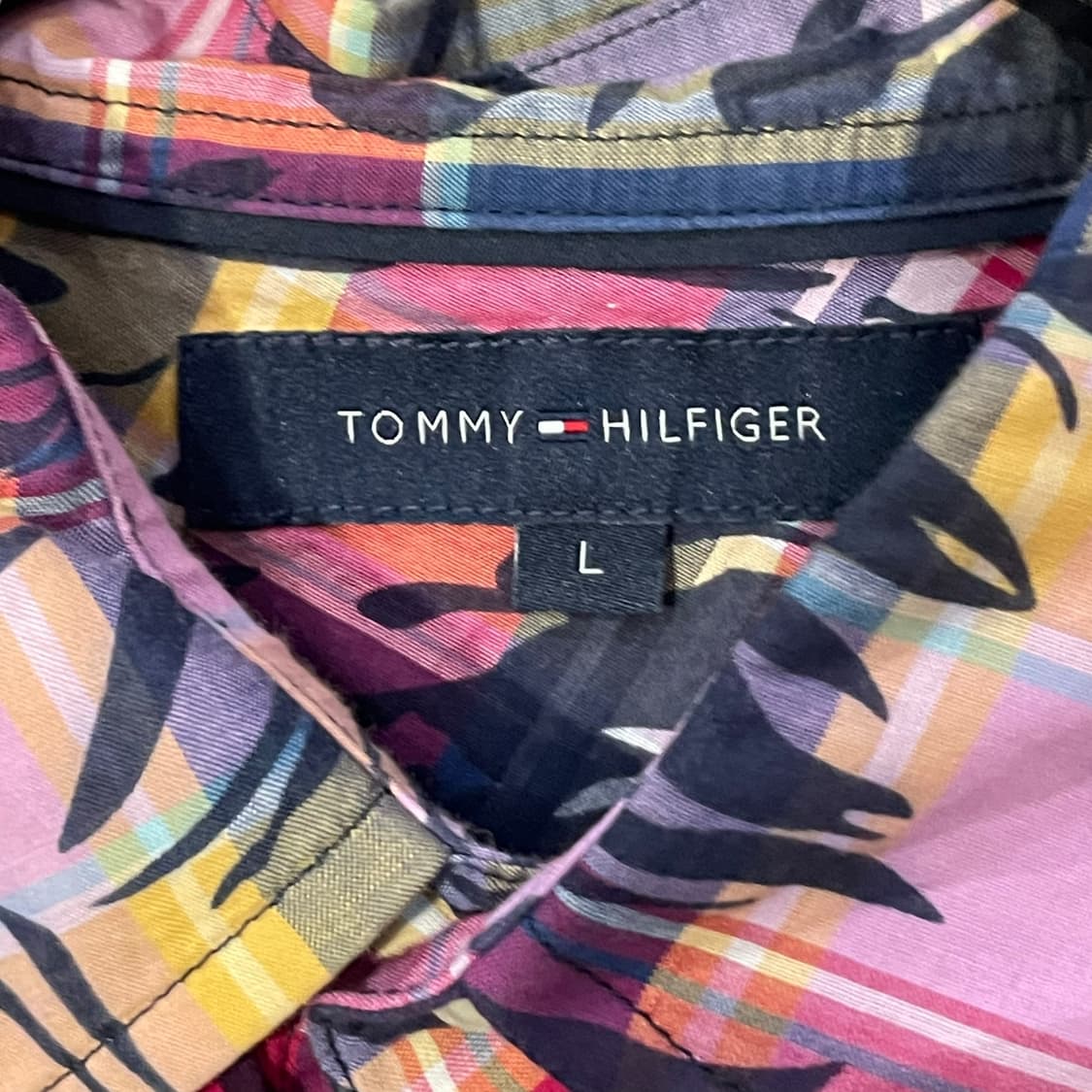 타미힐피거 하와이안 체크 반팔셔츠 상품이미지5