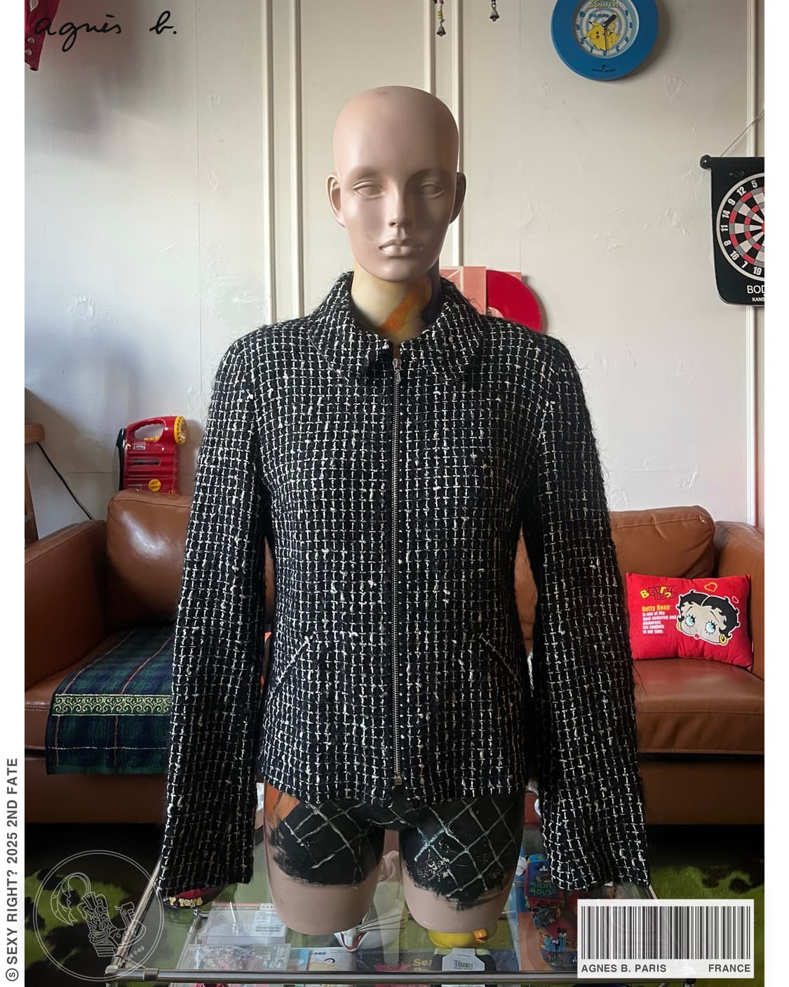 agnès b. Paris Archive Wool Tweed Jacket 상품이미지1