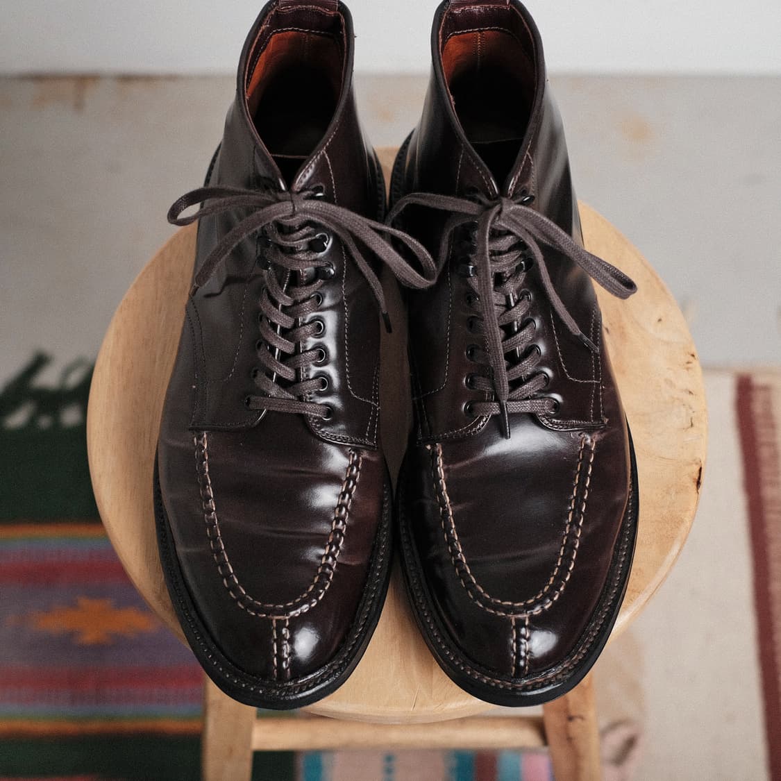 알든 40258HC 8.5D사이즈 버건디 코도반 NST 탱커 부츠 상품이미지8