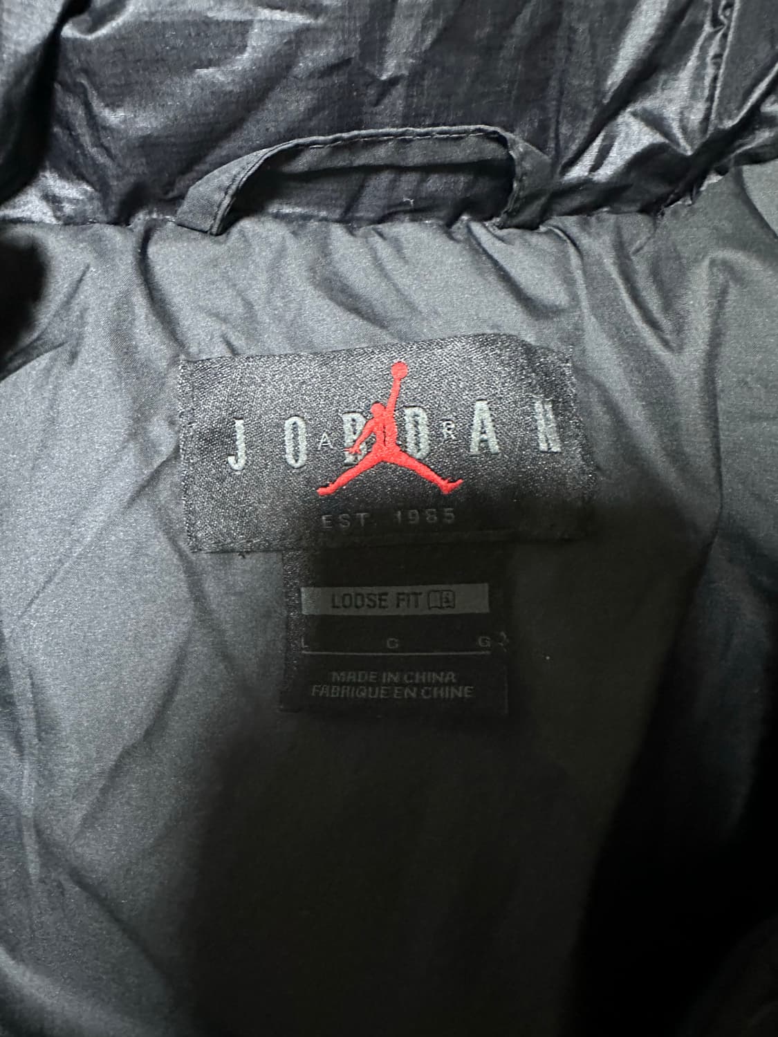 조던 블랙 패딩 점퍼 상품이미지4