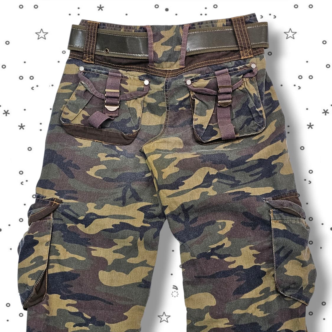 M VTG 밀리터리 로우라이즈 벨트 팬츠 상품이미지7