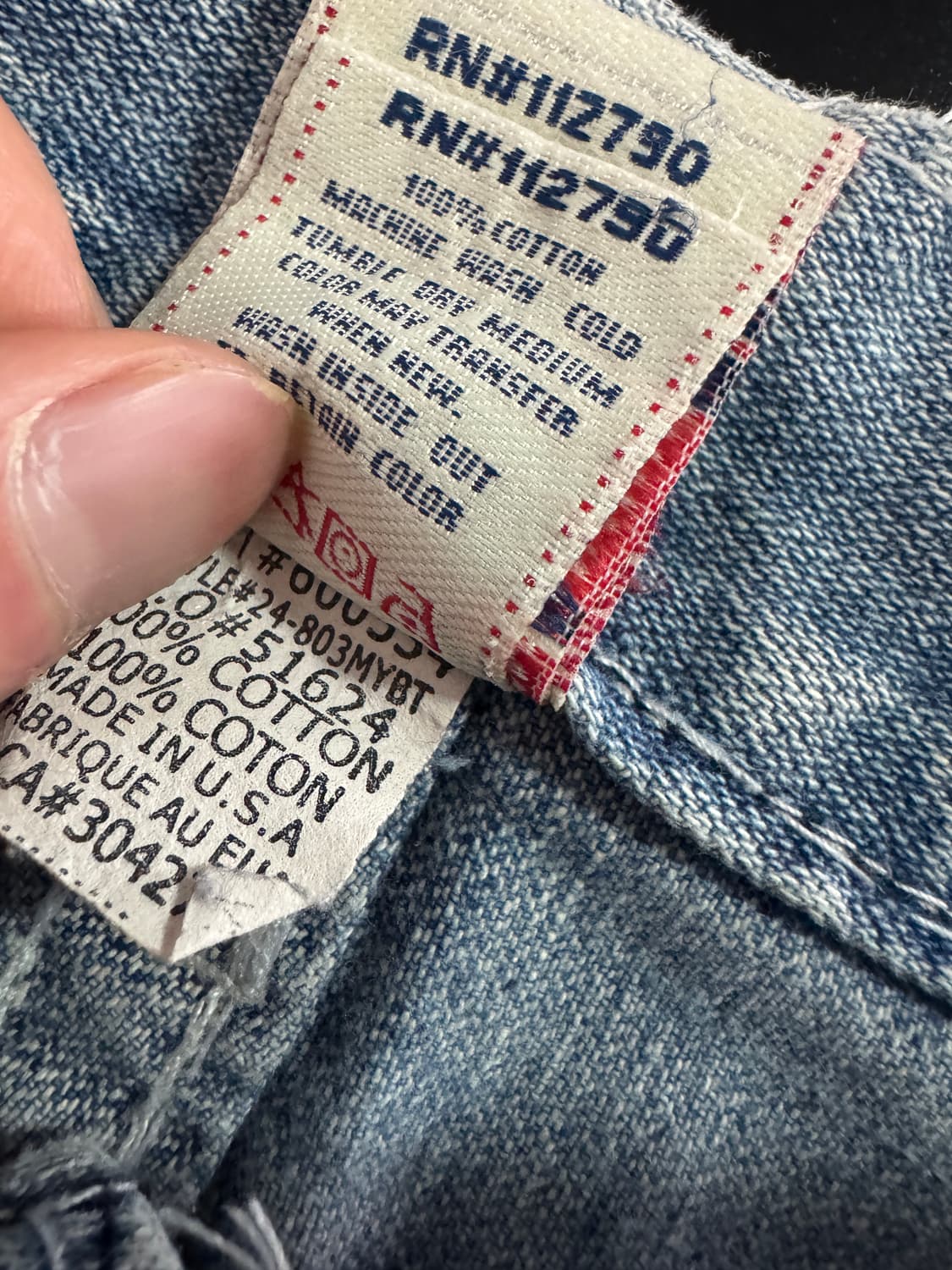 트루릴리전 부츠컷 빈티지 워싱 플레어 데님팬츠 32 상품이미지5