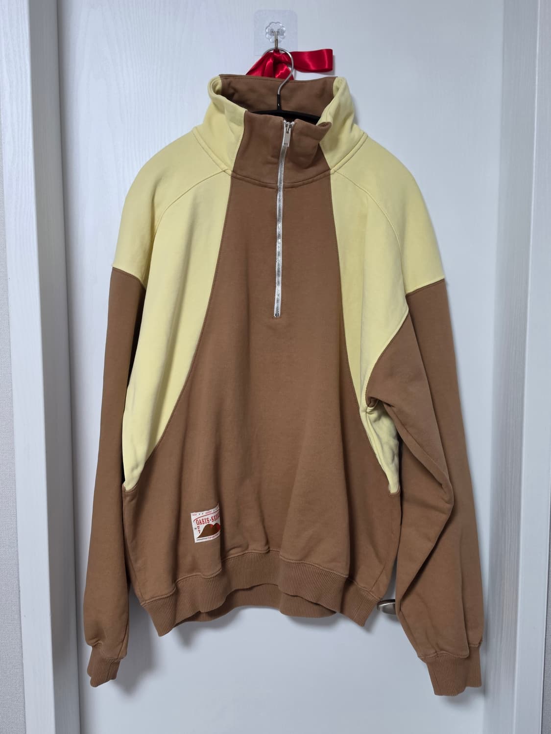 kijun 기준 하프 집업 풀오버 L 카멜옐로우 초코바나나 상품이미지2