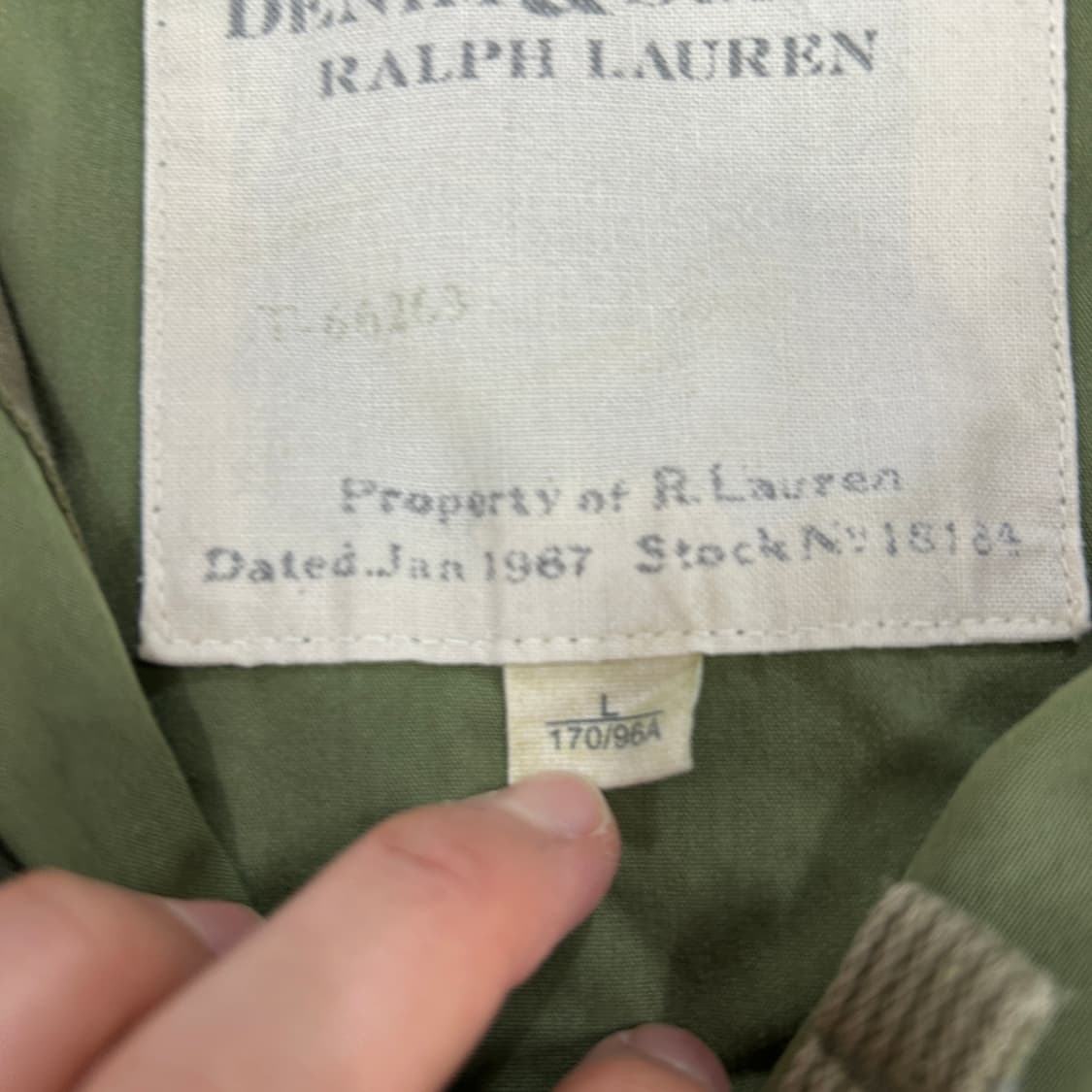 폴로 데님앤서플라이 카키 야상 밀리터리 자켓 100 상품이미지3