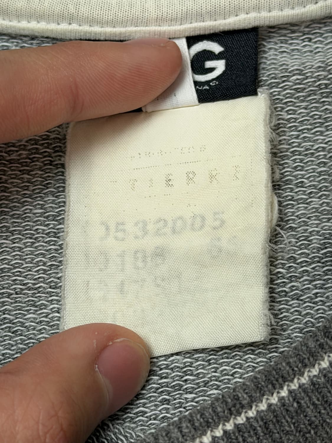 00s 돌체앤가바나 아카이브 GYM 컬렉션 스웻셔츠 맨투맨 그레이 상품이미지5