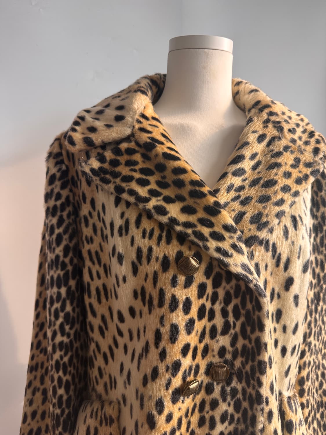 일본빈티지 호피 퍼 롱코트 오네갸루 긱시크  상품이미지2