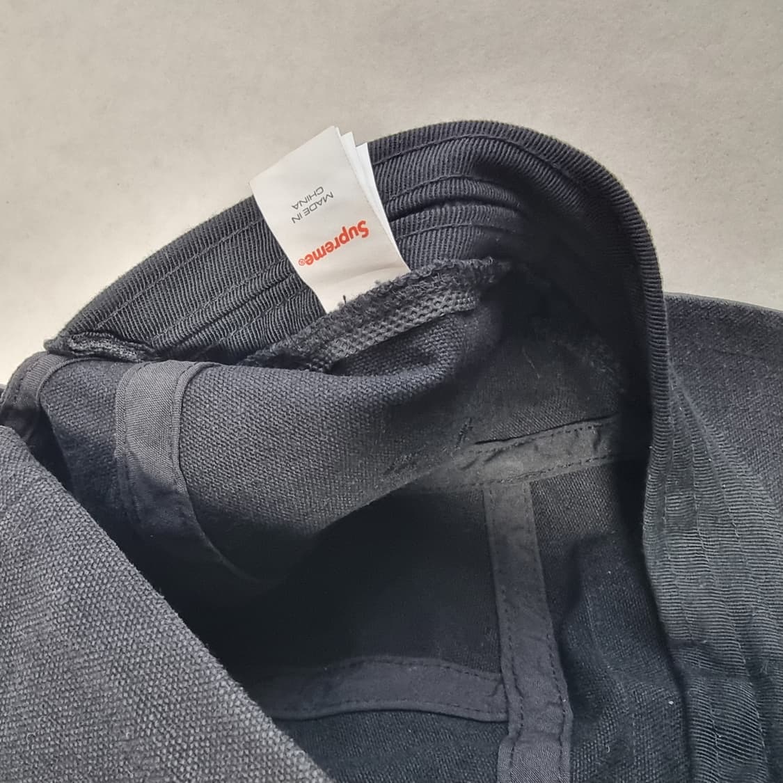 Supreme 블랙 데님 캠프캡 상품이미지2