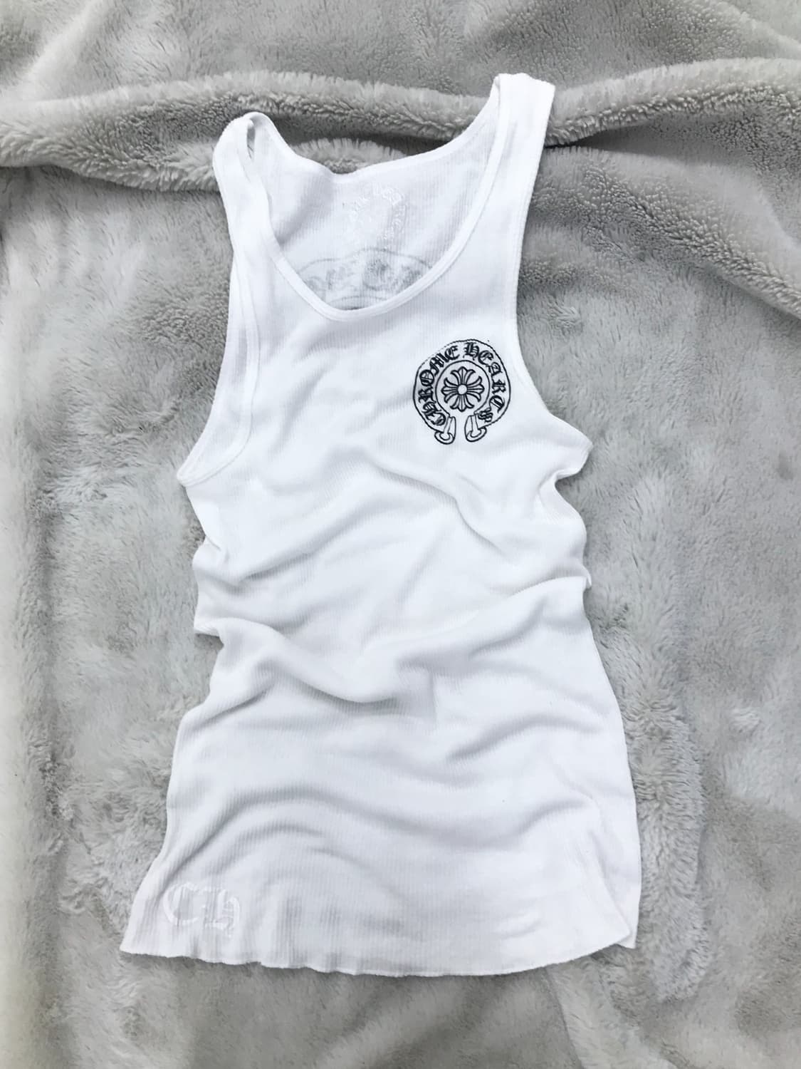 < Chrome Hearts Horseshoe Tank Top White 상품이미지9