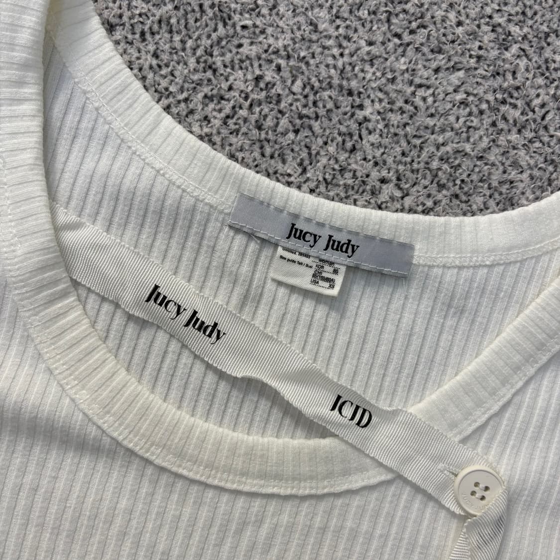 85 쥬시쥬디 레터링 테이프컷 긴팔티 0414J 상품이미지2