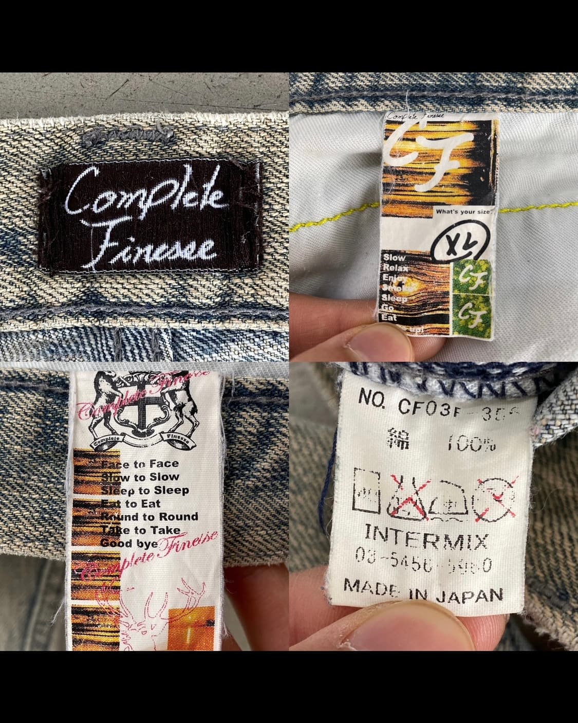 Complete Finesse 포켓 워싱 데님 팬츠 상품이미지10