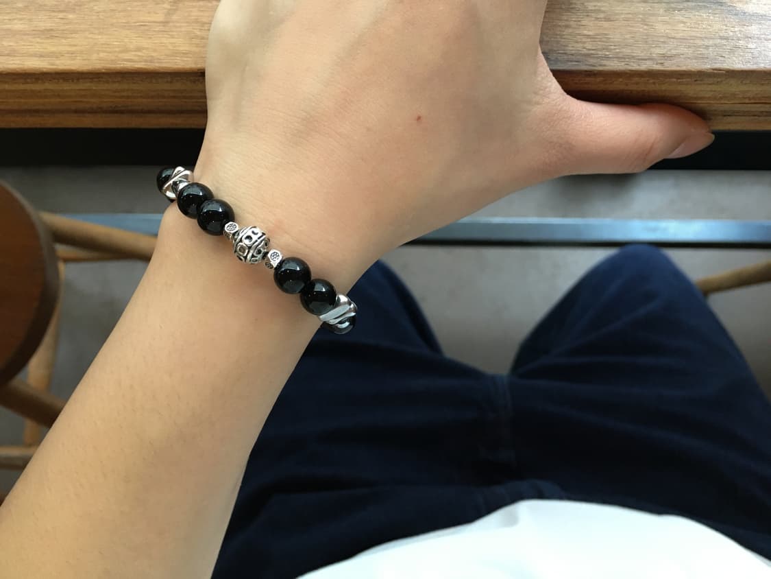 handmade black bracelet 상품이미지3