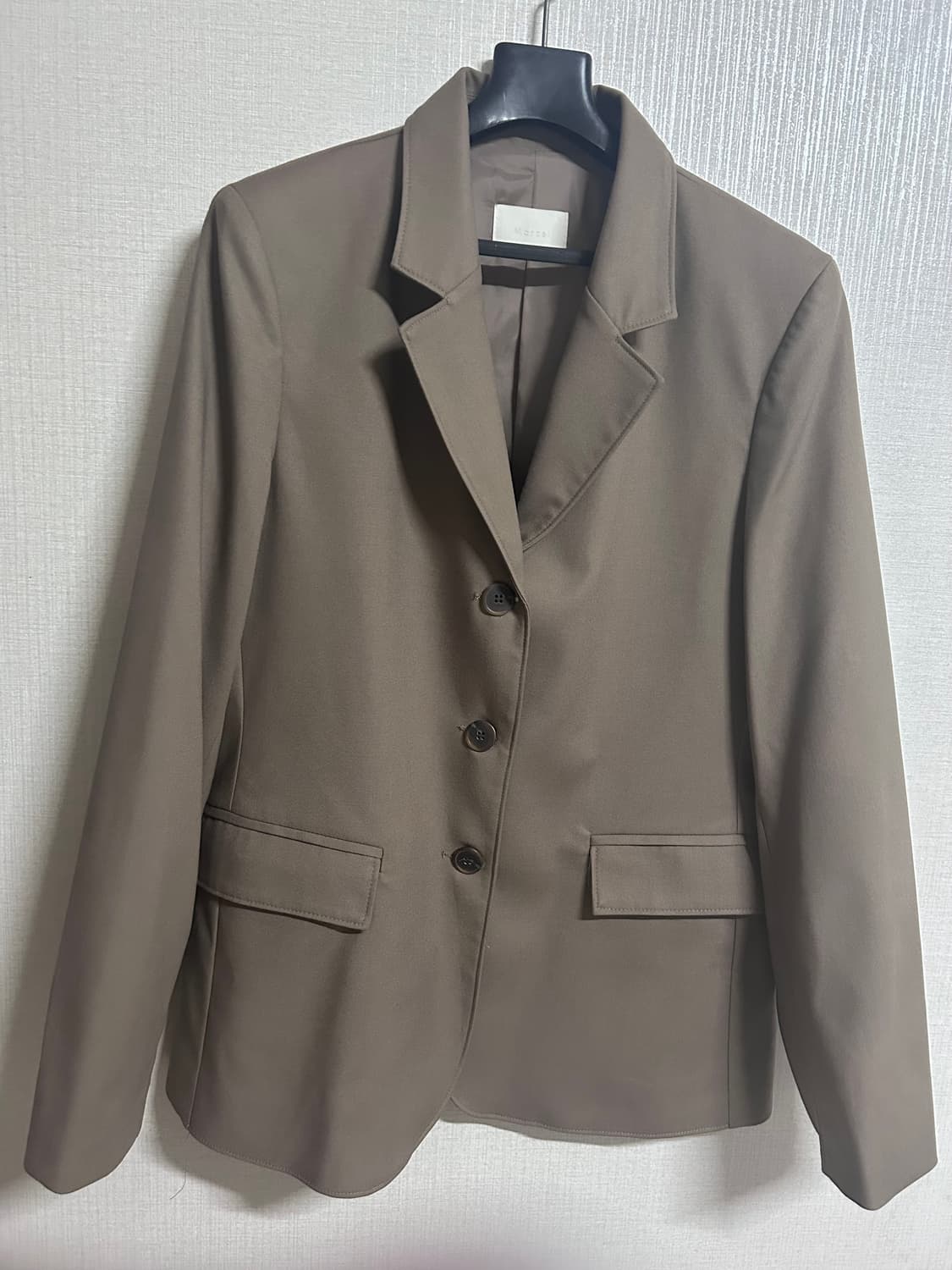 모카브라운 싱글 여성 자켓 모리걸 빈티지 y2k 키치 미니멀 상품이미지2