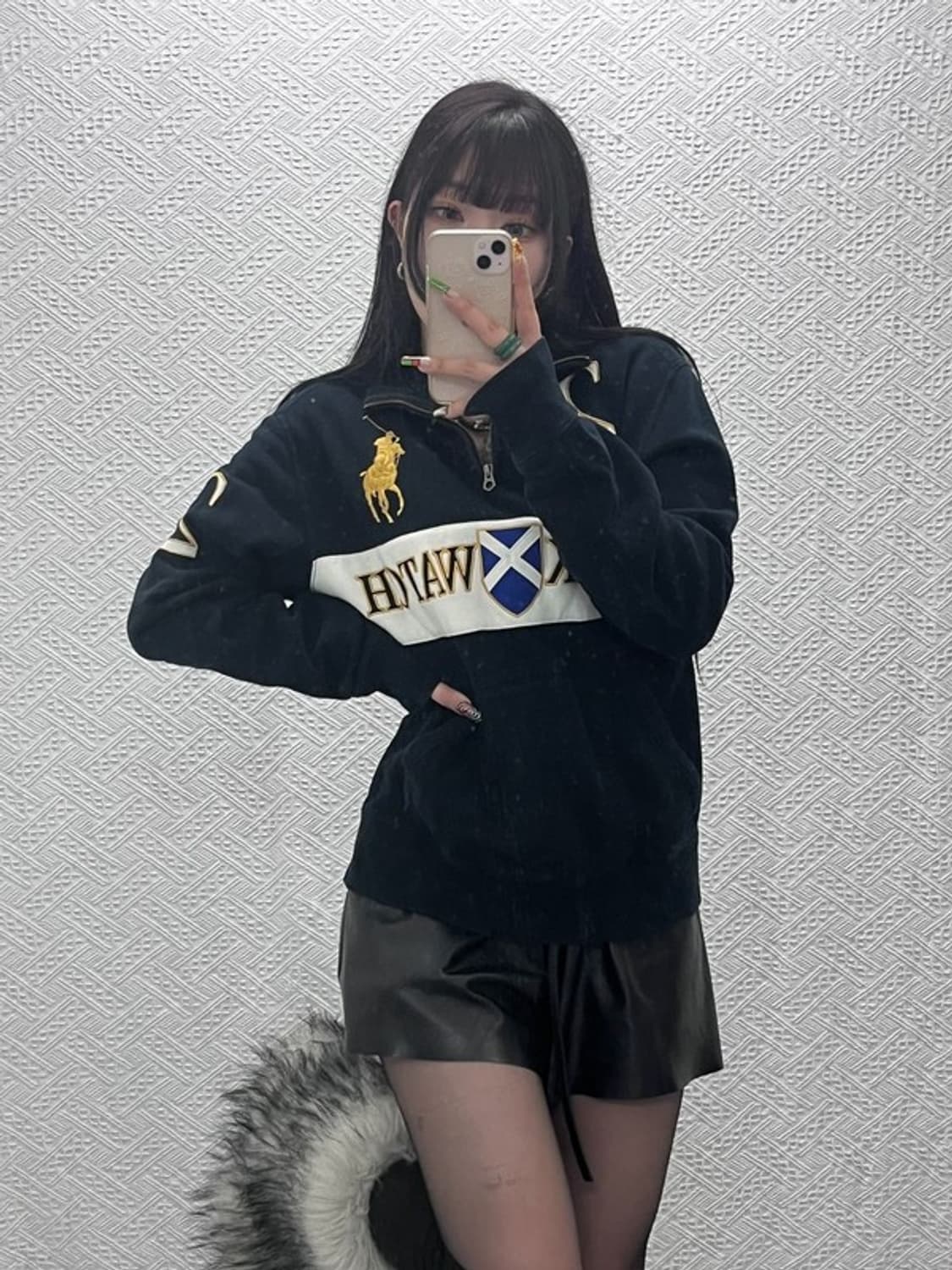 폴로 랄프로렌 치프키프 블랙와치 반집업 맨투맨 L C09455 상품이미지1