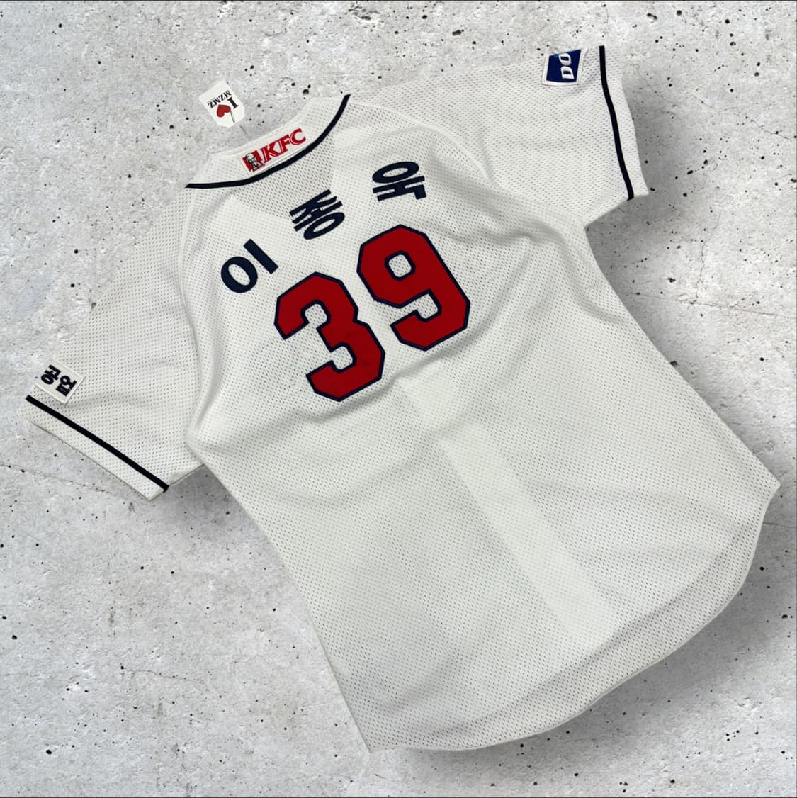 두산 베어스 이종욱 야구 유니폼 화이트 C942 상품이미지2