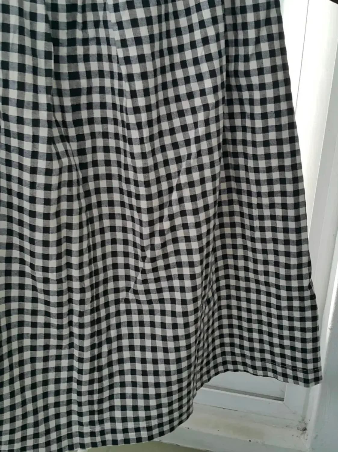 일본빈티지 새제품 samansa mos2 체크 린넨 치마 상품이미지10